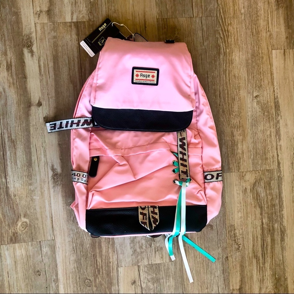 Asge Backpack New with Tags Pink 16”x12”x6”